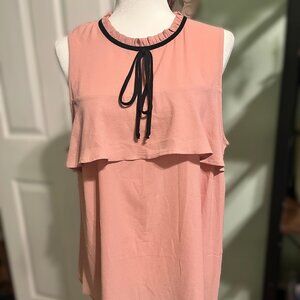 Pink and Black Blouse by Faith and Joy Size XL